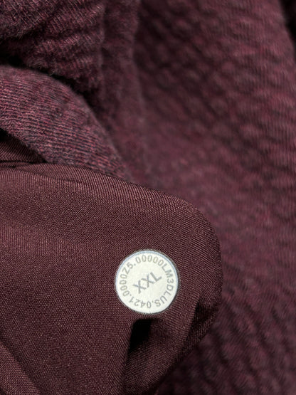 Lululemon At Ease Half-Zip Size 2XL Heathered Cassis