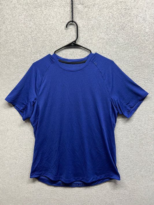 Lululemon Drysense Mesh Short Sleeve Size Medium Blue