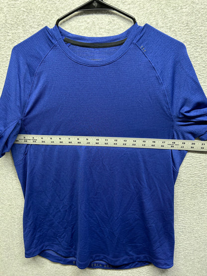 Lululemon Drysense Mesh Short Sleeve Size Medium Blue