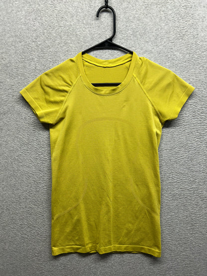 Lululemon Swiftly Tech Short-Sleeve Shirt 2.0 Race Length Size 6 Utility Yellow