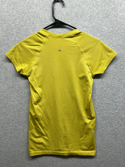 Lululemon Swiftly Tech Short-Sleeve Shirt 2.0 Race Length Size 6 Utility Yellow