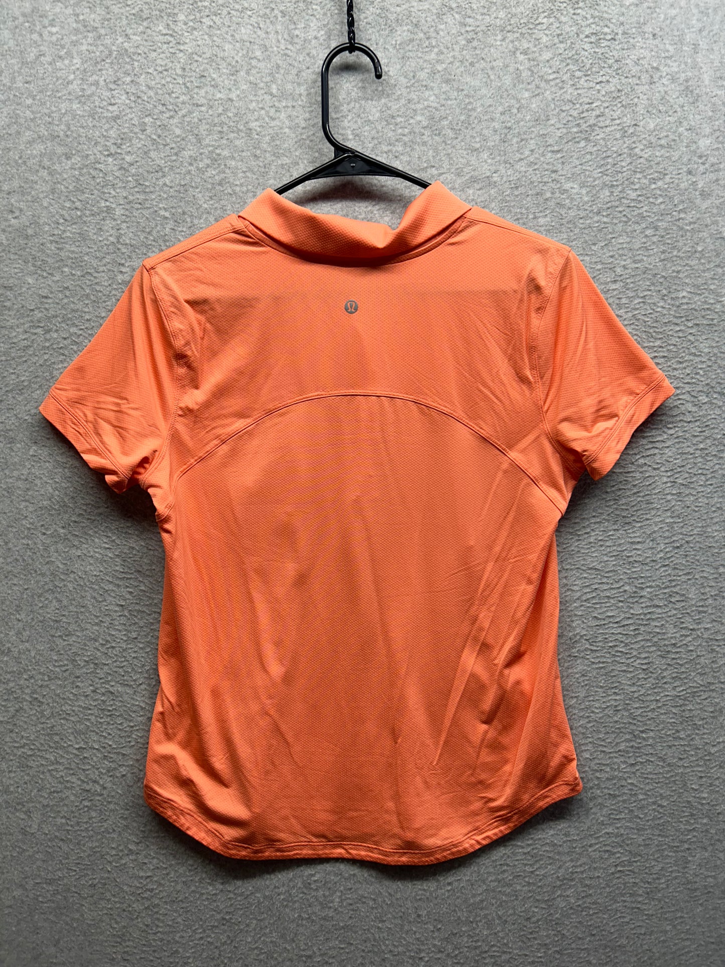 Lululemon Quick-Dry Short-Sleeve Polo Shirt Size 6/8 Sunny Coral