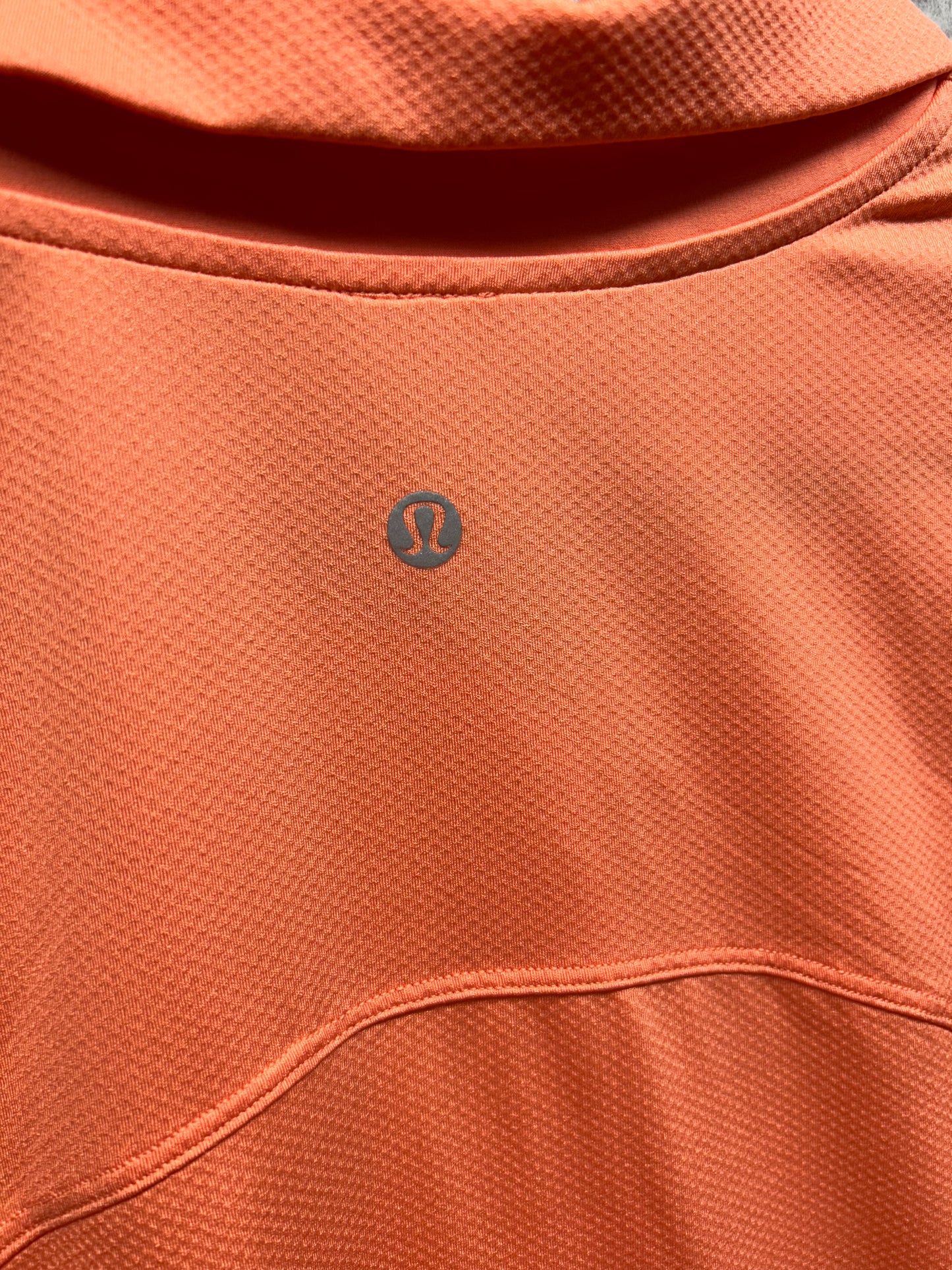 Lululemon Quick-Dry Short-Sleeve Polo Shirt Size 6/8 Sunny Coral