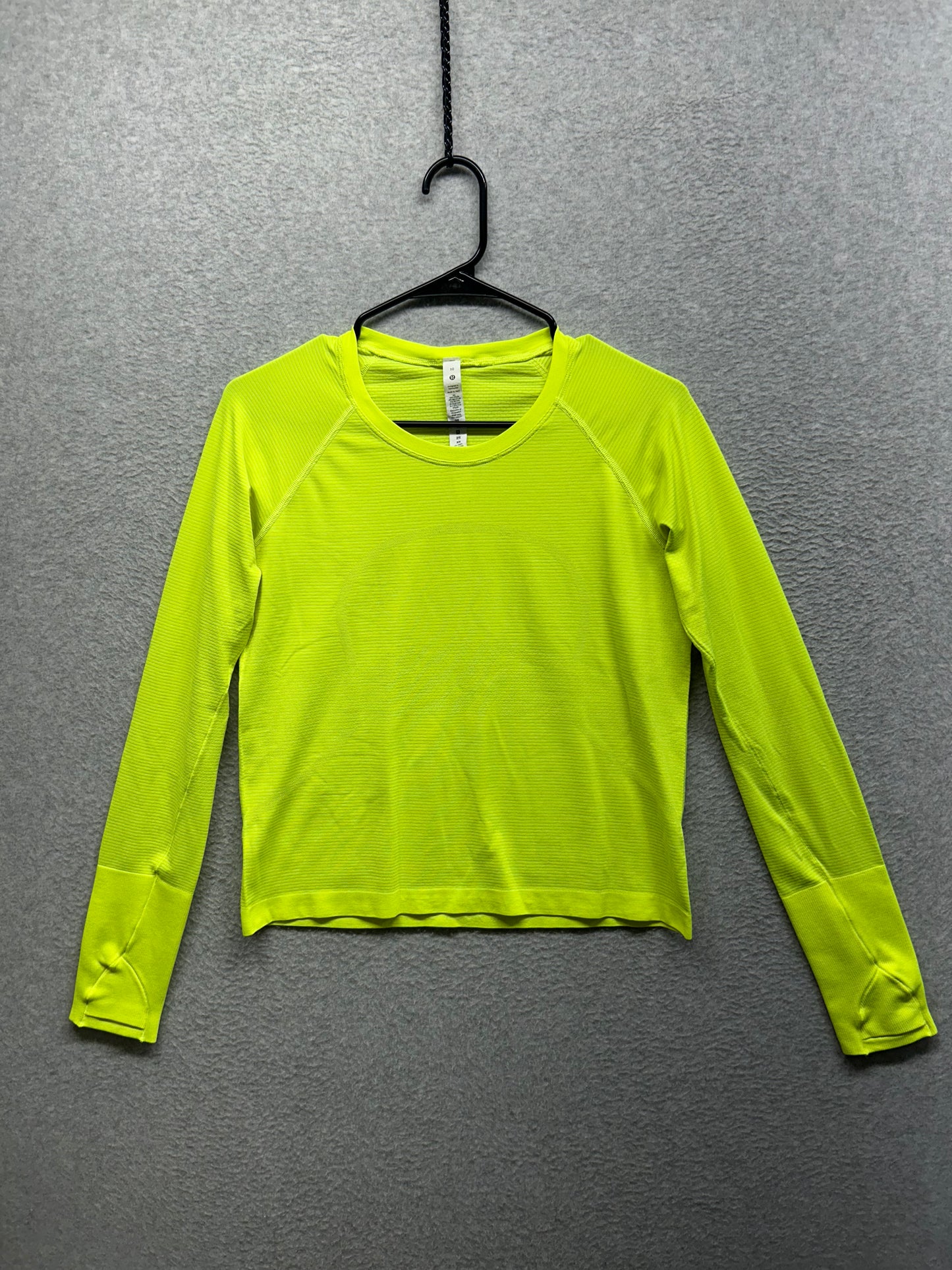 Lululemon Swiftly Tech Long Sleeve 2.0 Size 10 Highlight Yellow