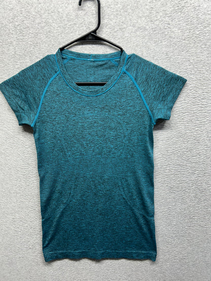 Lululemon Swiftly Tech Short Sleeve Crew Size 6 Heathered Peacock
