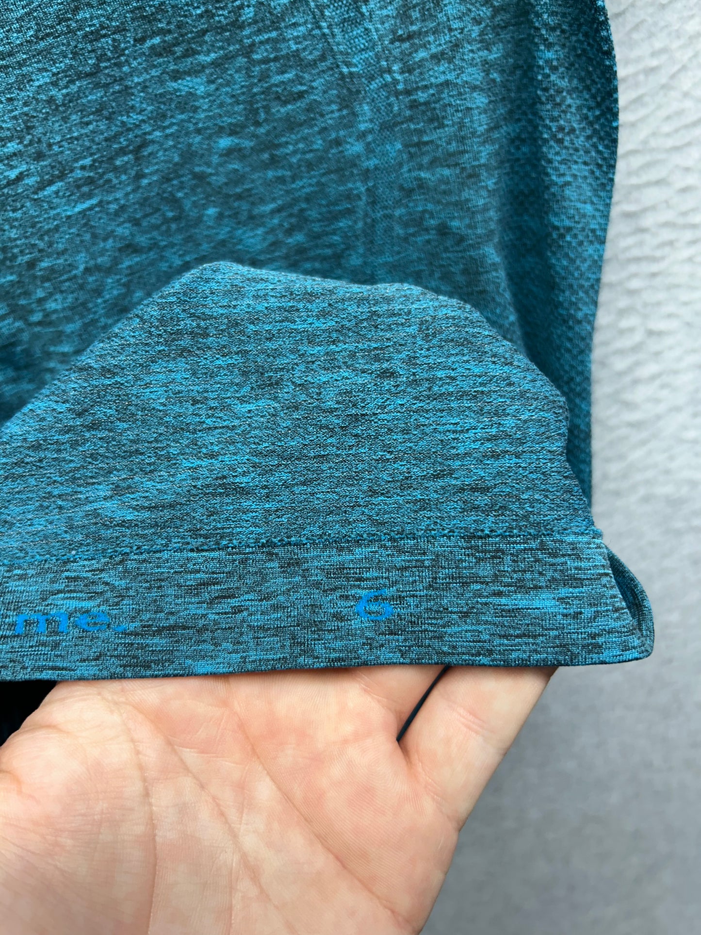 Lululemon Swiftly Tech Short Sleeve Crew Size 6 Heathered Peacock