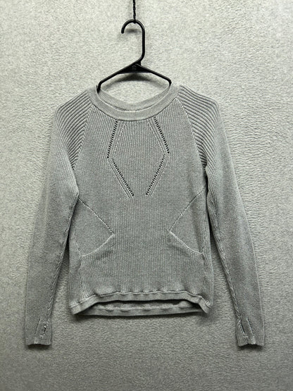 Lululemon The Sweater The Better Size 6 Heathered Medium Grey