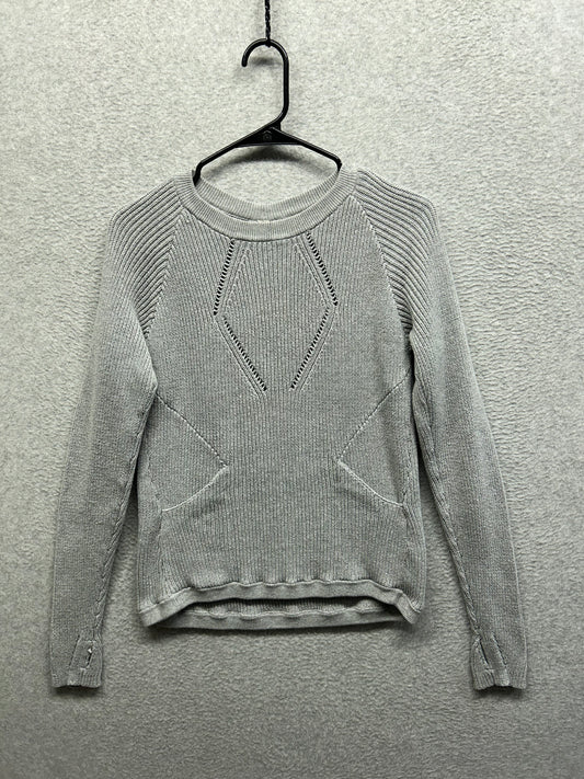Lululemon The Sweater The Better Size 6 Heathered Medium Grey