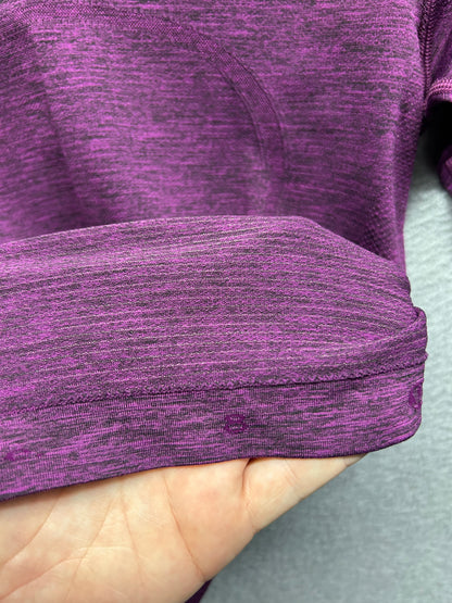 Lululemon Swiftly Tech Long Sleeve Crew Size 8 Heathered Regal Plum