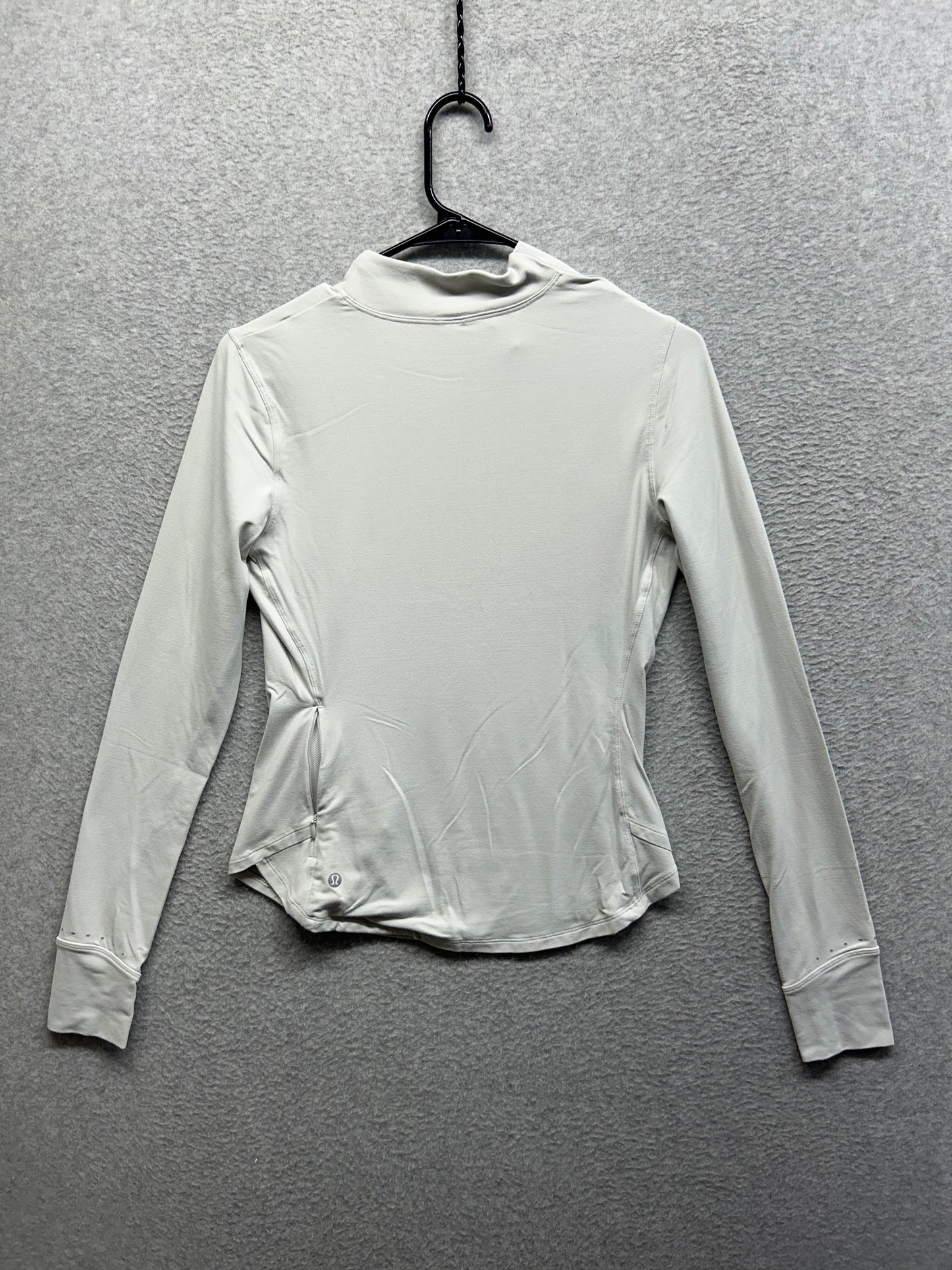 Lululemon Rulu Running Long-Sleeve Mock Neck Shirt Size 6 Vapor