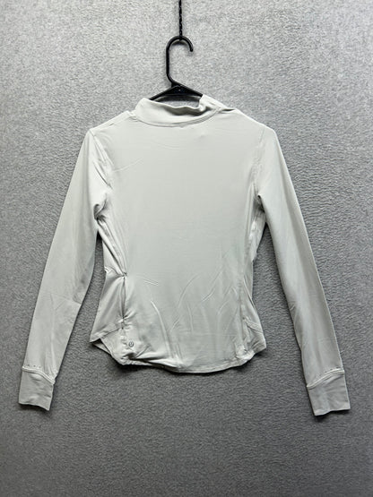 Lululemon Rulu Running Long-Sleeve Mock Neck Shirt Size 6 Vapor