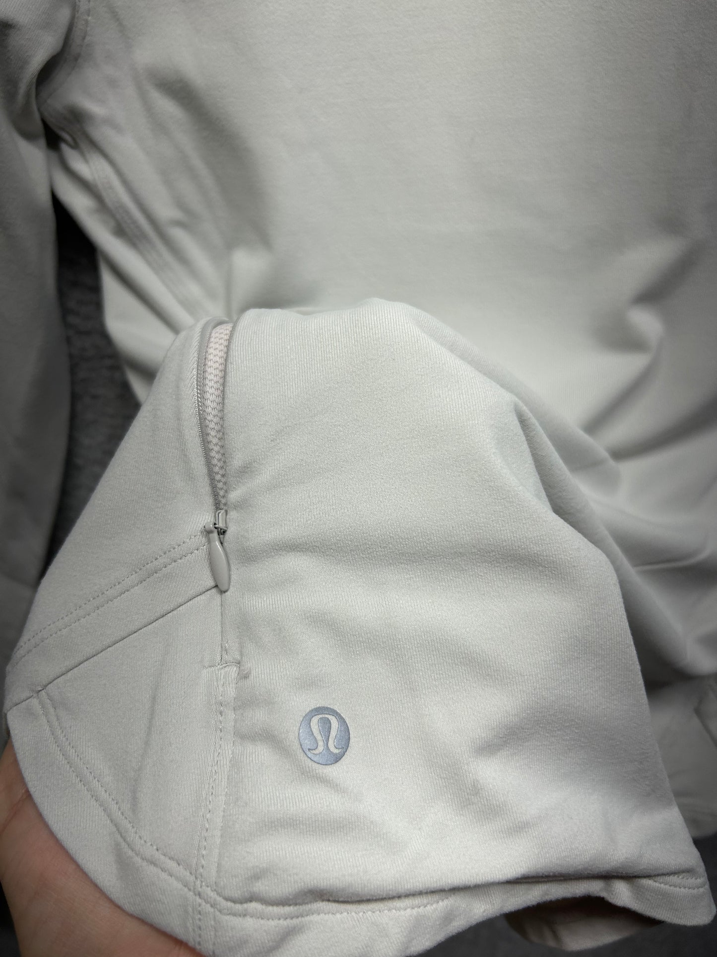 Lululemon Rulu Running Long-Sleeve Mock Neck Shirt Size 6 Vapor