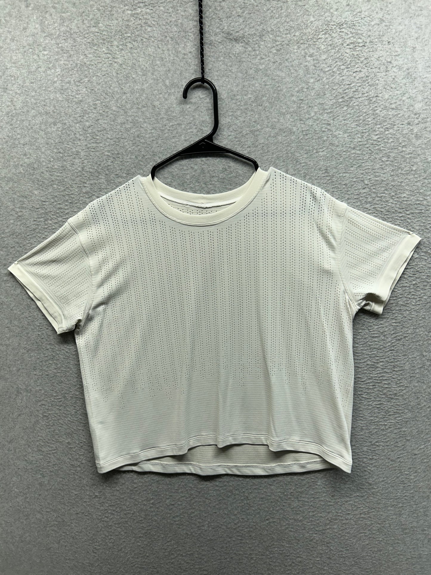 Lululemon Breeze By Short Sleeve Shirt Size 10 White