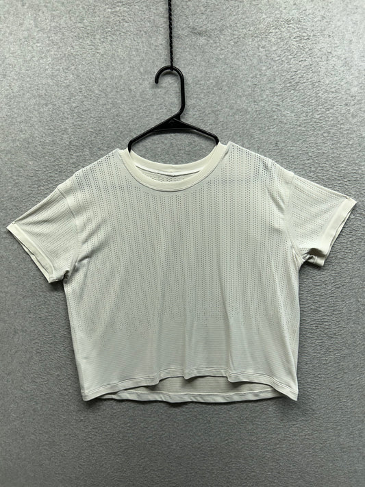 Lululemon Breeze By Short Sleeve Shirt Size 10 White