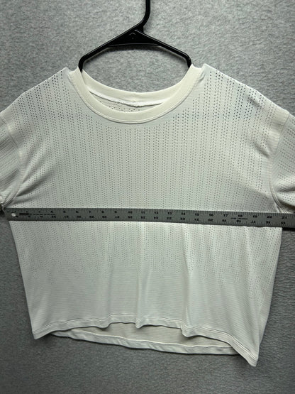Lululemon Breeze By Short Sleeve Shirt Size 10 White