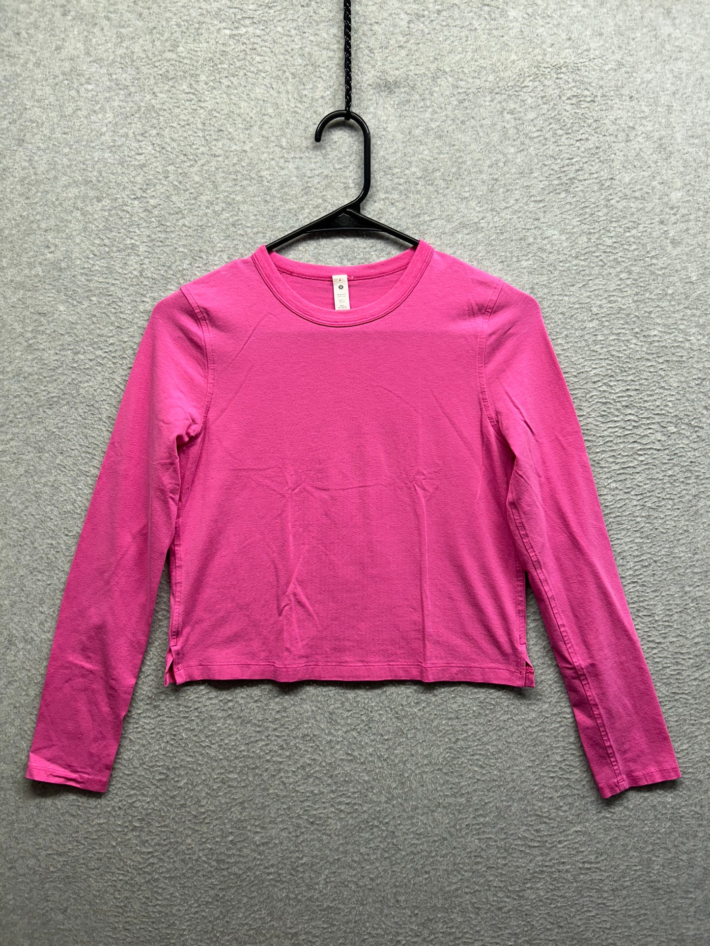 Lululemon Love Scoop Long Sleeve Size 2 Pink