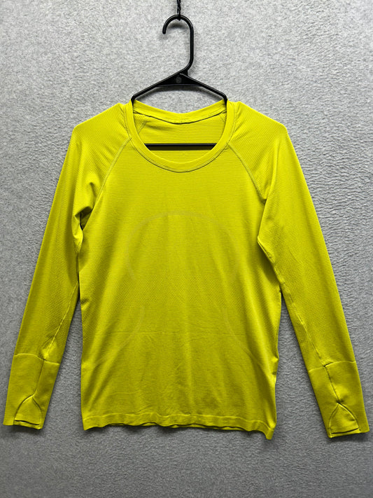 Lululemon Swiftly Tech Long Sleeve Size 10 Yellow