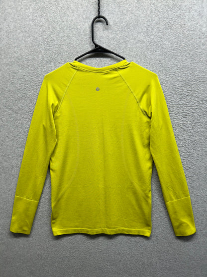 Lululemon Swiftly Tech Long Sleeve Size 10 Yellow