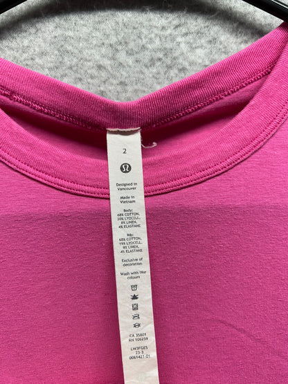 Lululemon Love Scoop Long Sleeve Size 2 Pink