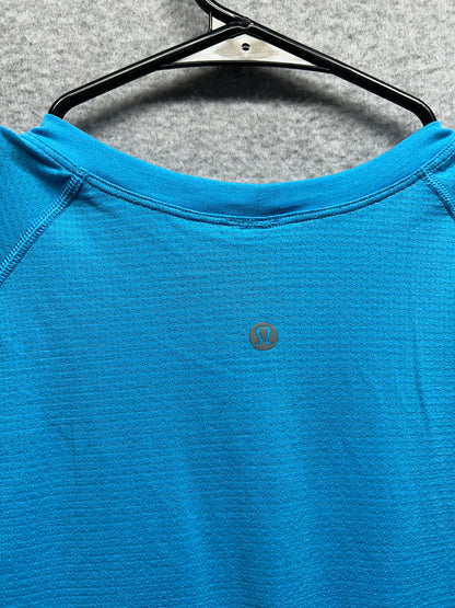 Lululemon Swiftly Tech Cropped Short-Sleeve Shirt 2.0 Size 16 Blue