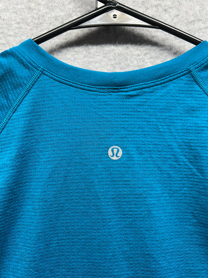 Lululemon Swiftly Tech Cropped Short-Sleeve Shirt 2.0 Size 14 Blue