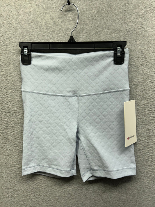 Lululemon 3D Jacquard Diamond Train High-Rise Short 6" Size 6 Trace Texture Starch Blue