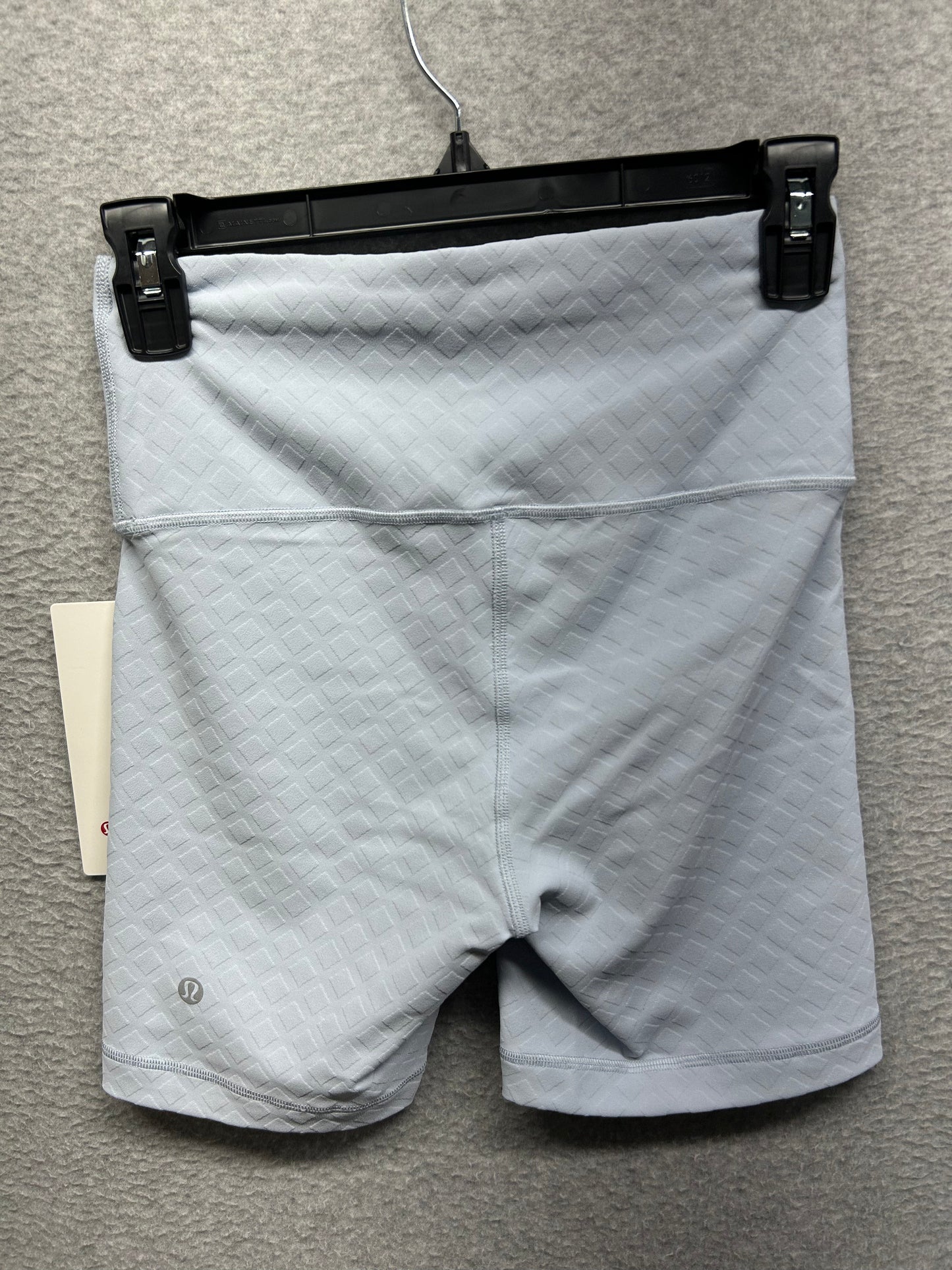 Lululemon 3D Jacquard Diamond Train High-Rise Short 6" Size 6 Trace Texture Starch Blue