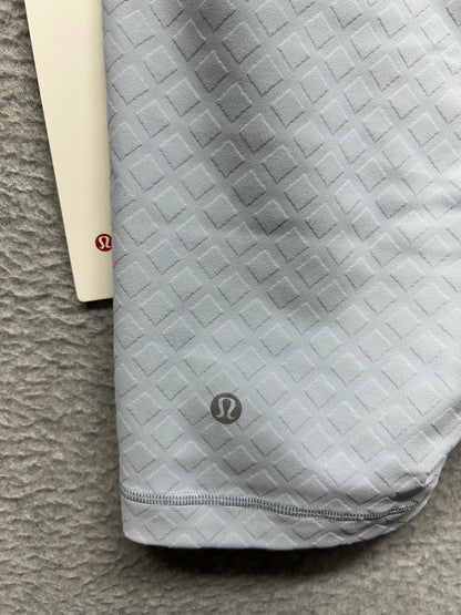 Lululemon 3D Jacquard Diamond Train High-Rise Short 6" Size 6 Trace Texture Starch Blue