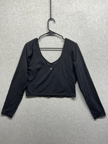Lululemon Align Long Sleeve Shirt Size 8/10 Black