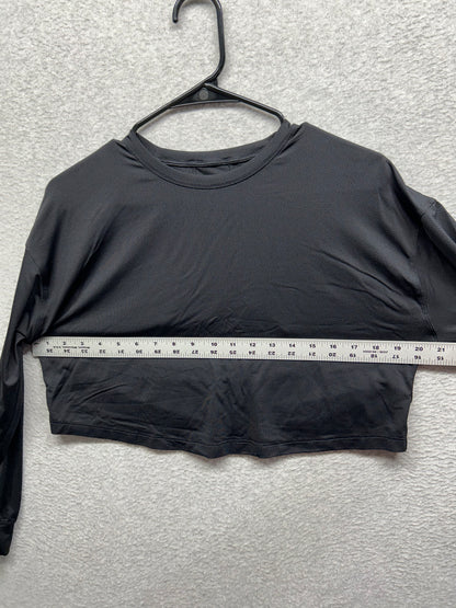Lululemon Abrasion-Resistant Training Long Sleeve Shirt Size 12/14 Black