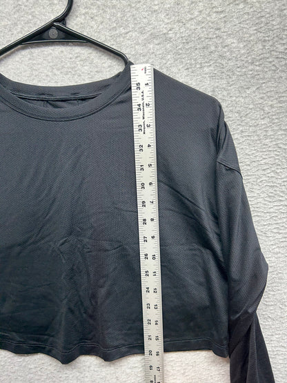 Lululemon Abrasion-Resistant Training Long Sleeve Shirt Size 12/14 Black