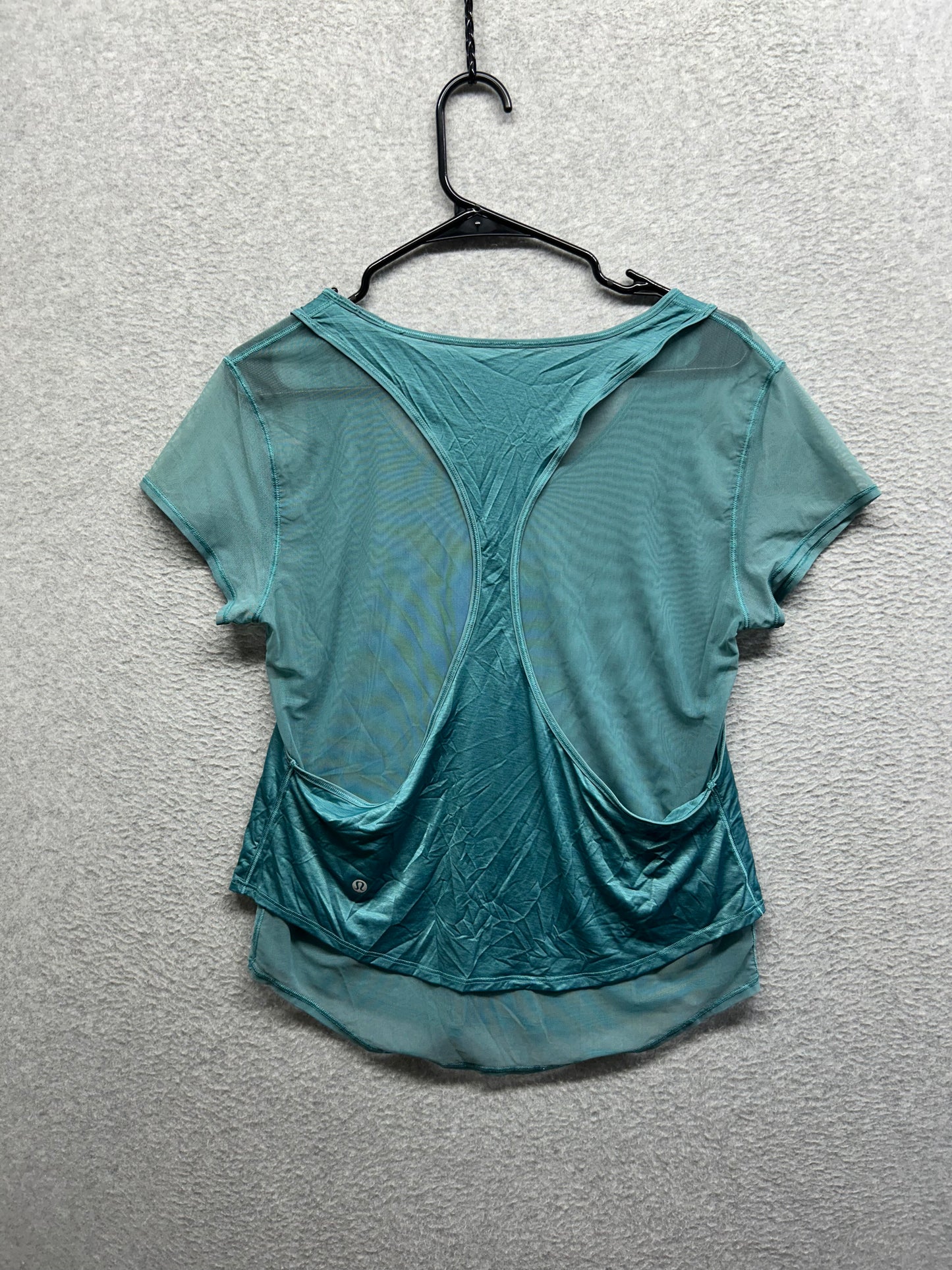 Lululemon Set The Course Short Sleeve Size 6 Pacific Breeze
