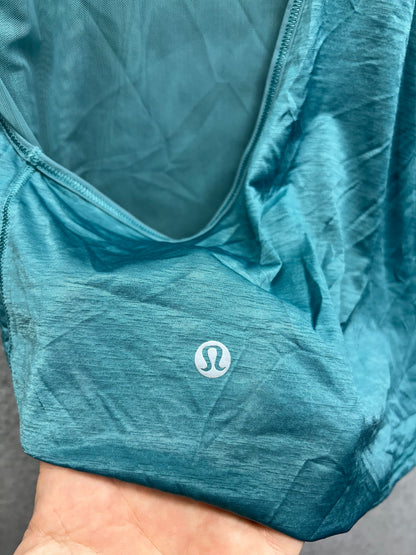 Lululemon Set The Course Short Sleeve Size 6 Pacific Breeze