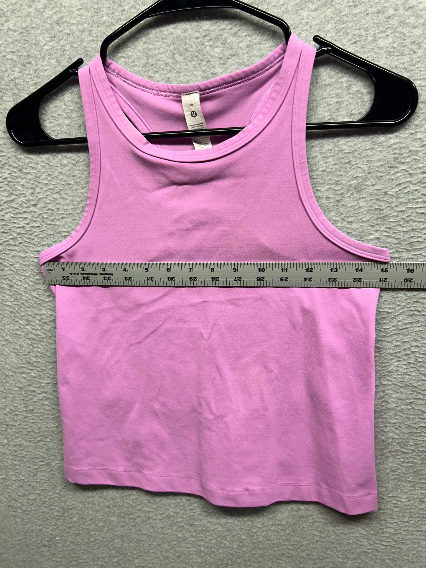 FLAWED Lululemon Align Waist-Length Racerback Tank Top Size 10 Dahlia Mauve