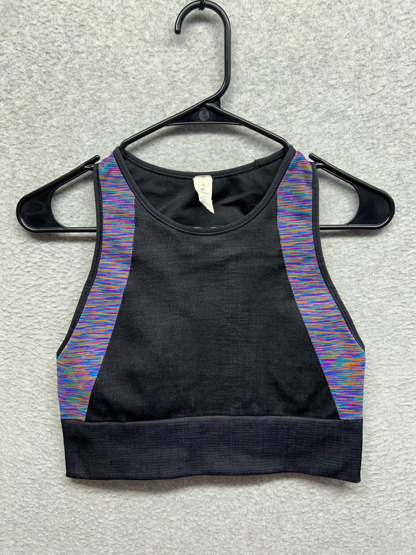 Lululemon Love Revealed Bra Size 10 Black | Rainbow