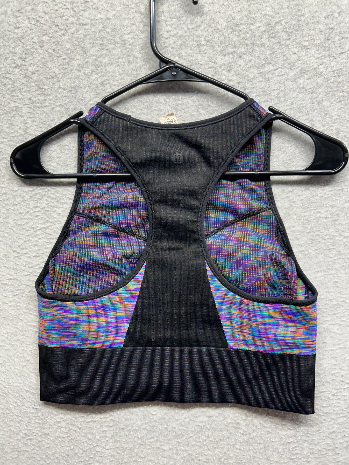 Lululemon Love Revealed Bra Size 10 Black | Rainbow