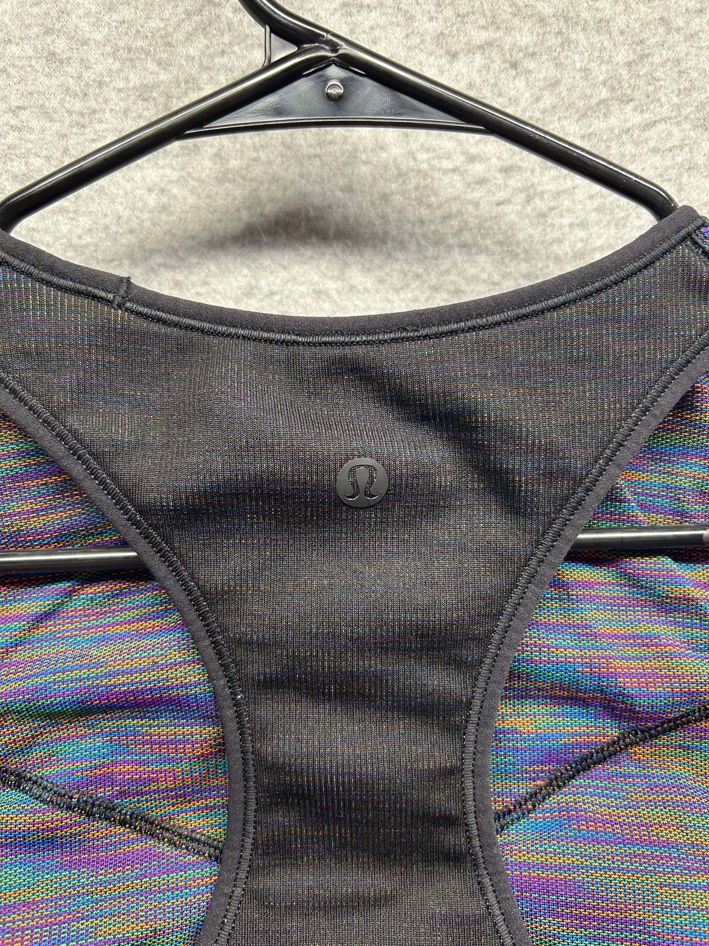 Lululemon Love Revealed Bra Size 10 Black | Rainbow