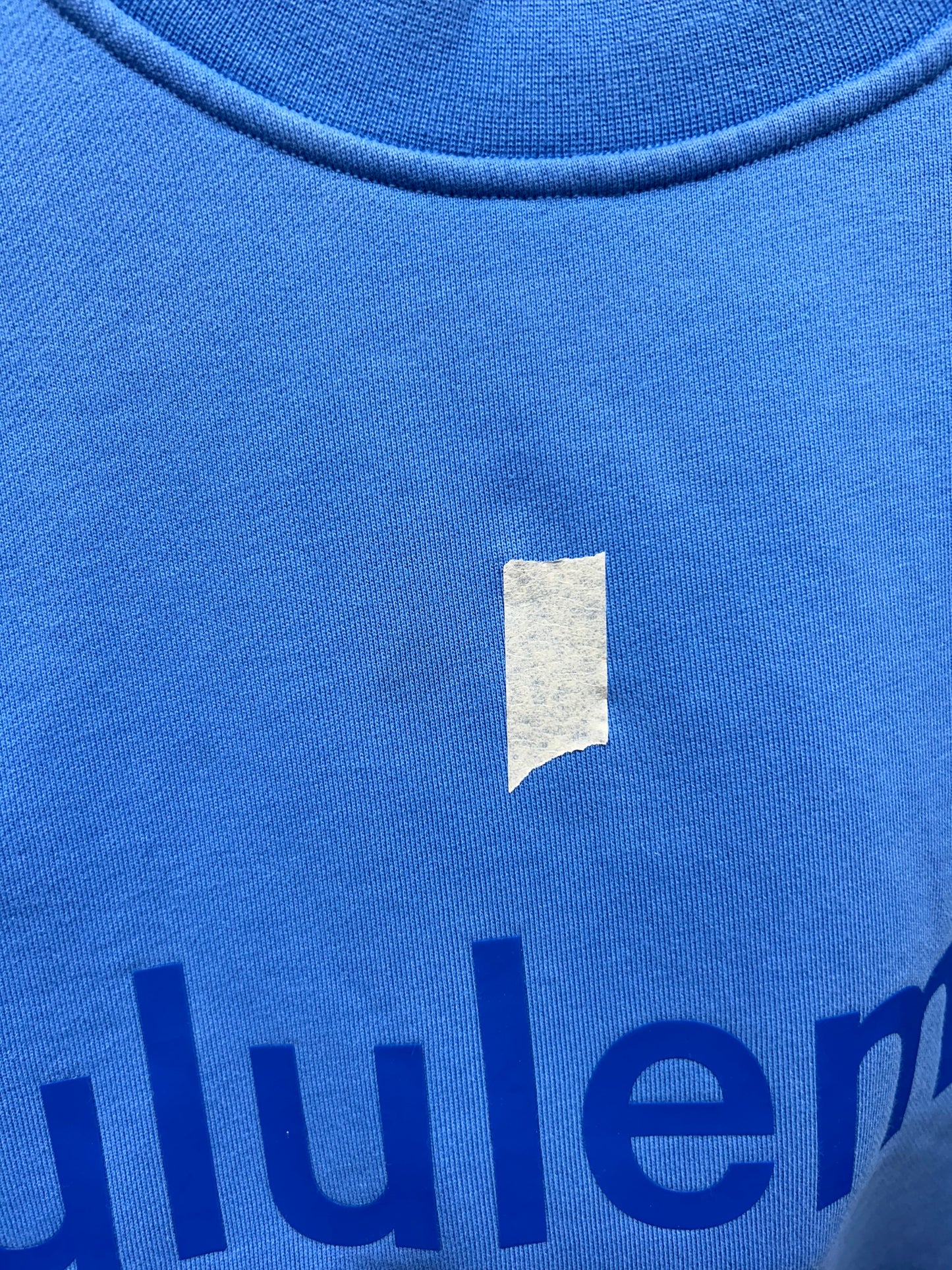FLAWED Lululemon Perfectly Oversized Crew Graphic Size 2 Blue Nile