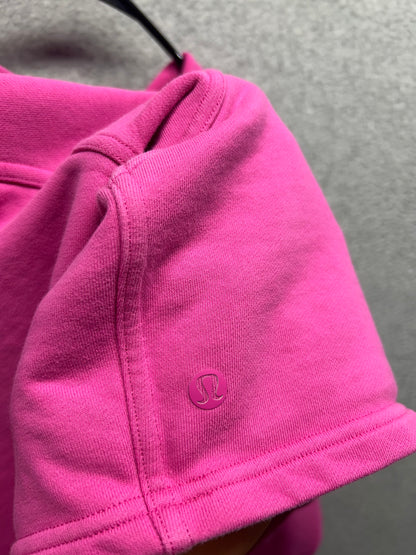 FLAWED Lululemon All Yours Cropped Hoodie Size 20 Sonic Pink