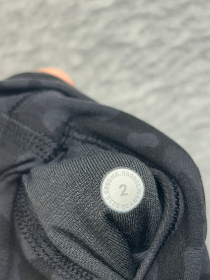 Lululemon Align Pant II 25" Size 2 Formation Camo Deep Coal Multi