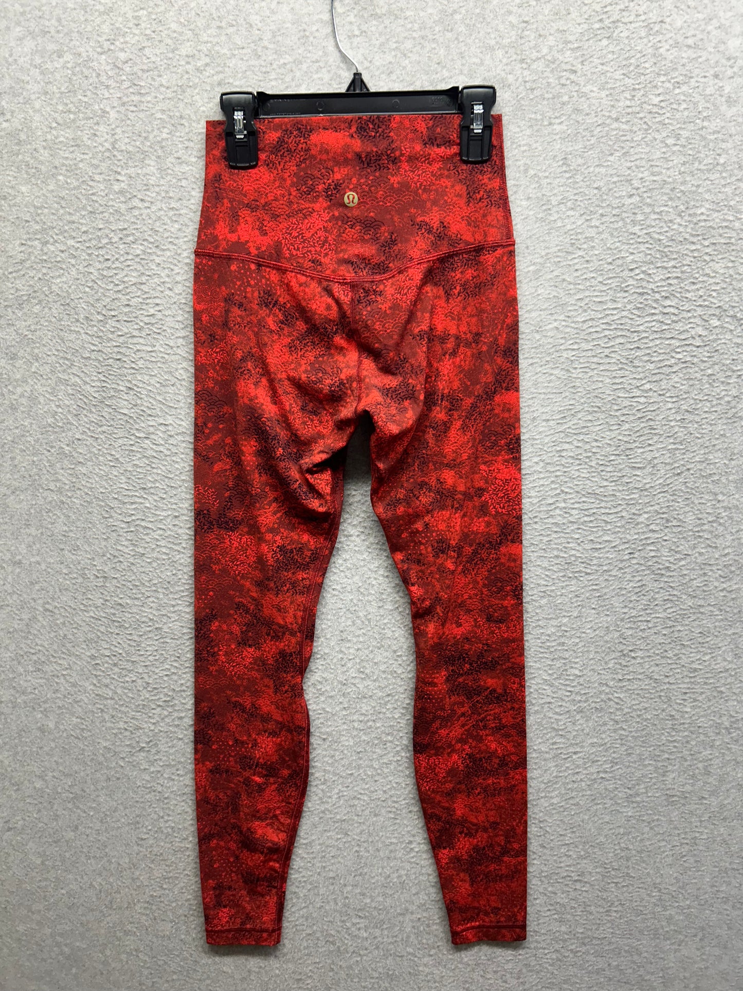 Lululemon Align Pant 28" Size 4 Intricate Oasis Love Red Multi