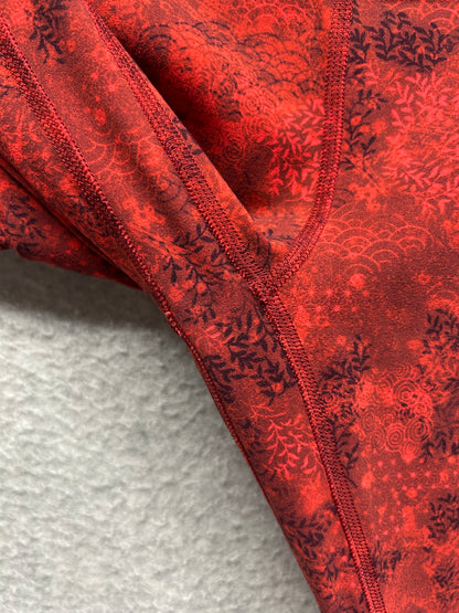 Lululemon Align Pant 28" Size 4 Intricate Oasis Love Red Multi