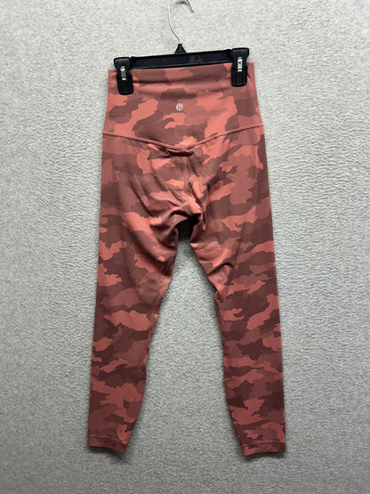 Lululemon Align High-Rise Pant 25" Size 4 Heritage 365 Camo Brier Rose Multi