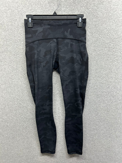 Lululemon Train Times 25" Size 6 Black Camo