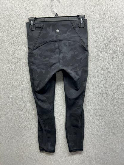 Lululemon Train Times 25" Size 6 Black Camo