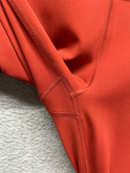 Lululemon Groove Super-High-Rise Flared Pant Nulu Size 6 Cayenne