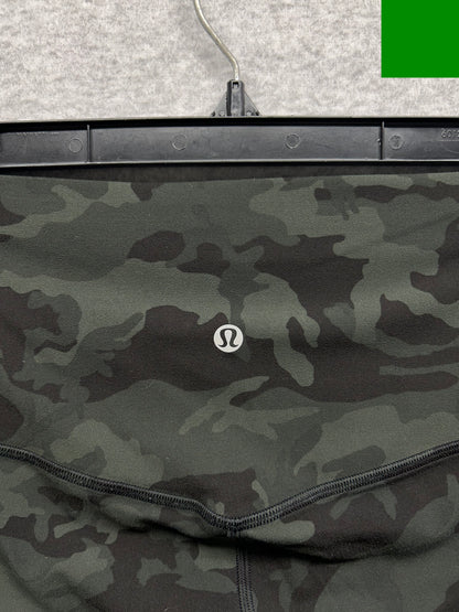 Lululemon Align Crop 21" Size 6 Incognito Camo Multi Gator Green