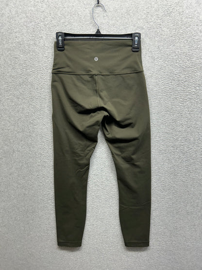 Lululemon Wunder Under Hi-Rise Luon Size 6 Dark Olive