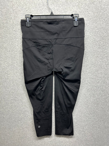 Lululemon Fast and Free High Rise Crop 21" Elite Size 8 Black