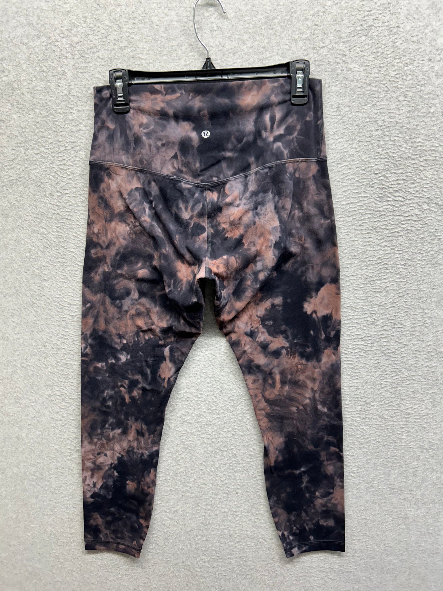 Lululemon Align Pant 25" Size 10 Diamond Dye Graphite Grey Pink Pastel